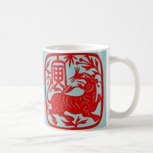 Chinesische Tiger-Tasse Kaffeetasse