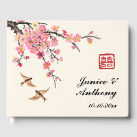 Chinesische Tintenmalerei Blume Vögel Hochzeit