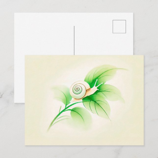 Chinesische Tintennagel auf Zweig Postkarte (Vorne/Hinten)