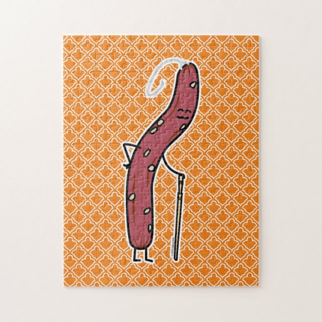 Chinesische Trockenwurst im Alter von Fett Kantone Puzzle (Vertikal)