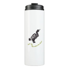 Chinesische Tuschekunst mit Entenmotiv Thermosbecher