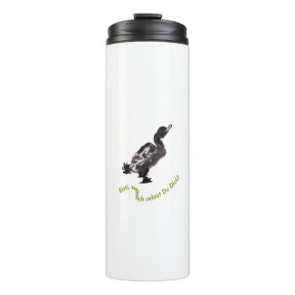 Chinesische Tuschekunst mit Entenmotiv Thermosbecher