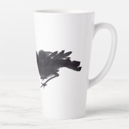 Chinesische Tuschekunst mit Vogelmotiv Milchtasse