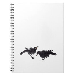 Chinesische Tuschekunst mit Vogelmotiv Notizblock