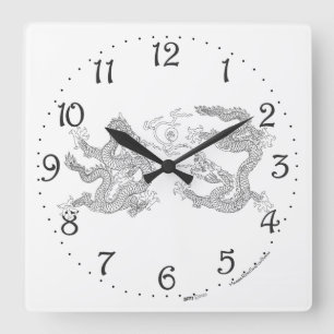 Chinesische Uhr der doppelten Drachenspitze