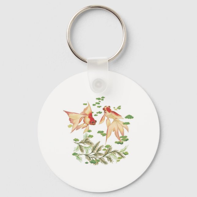 Chinesische Viel Glück-Chargen für Goldfische Schlüsselanhänger (Vorderseite)