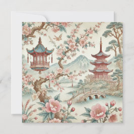 Chinesische Vintage Tile Karte
