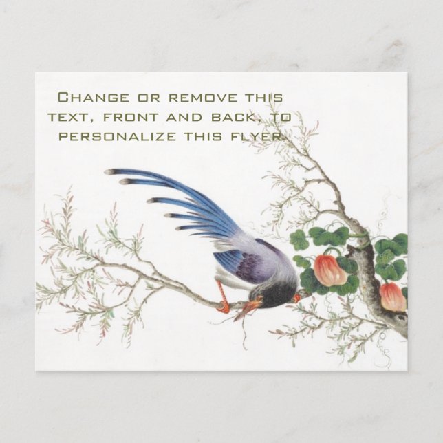 Chinesische Vogelmalerei Flyer (Vorne)