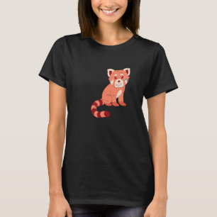 Chinesische Waldwildtier Tiere Süß China Rote Pand T-Shirt