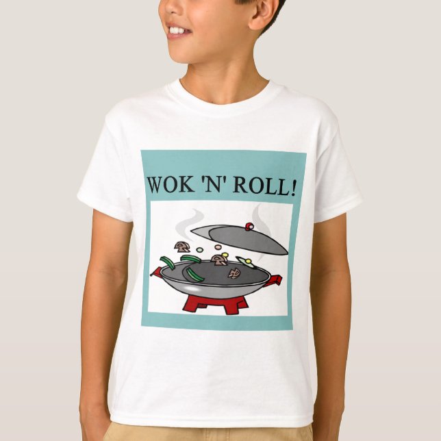 chinesische Wok Cooking T-Shirt (Vorderseite)