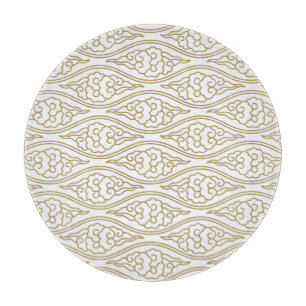 Chinesische Wolken Muster Glas-Schneidebrett Schneidebrett