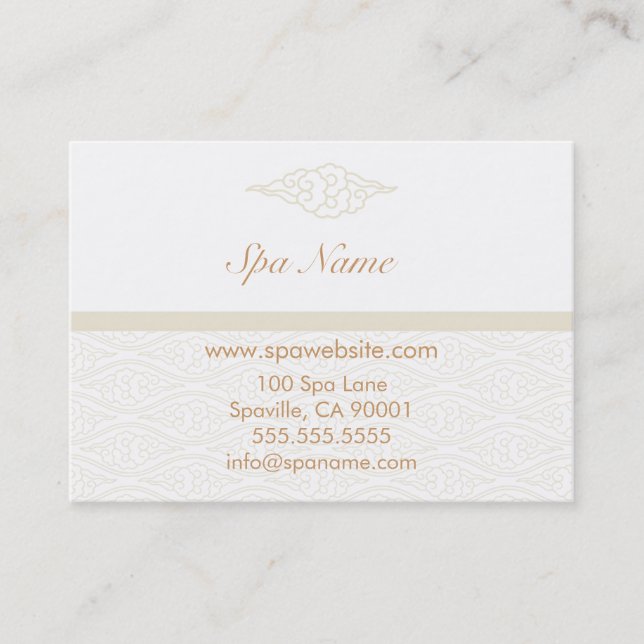 Chinesische Wolken-Wellness-Center-Kupon-Karten Rabattkarte (Vorderseite)