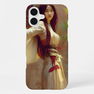 Chinesische Wuxia-Kämpferin Kriegerin Fantasy-Kuns iPhone 16 Plus Hülle