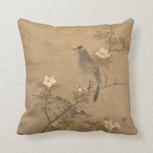 Chinesische Yuan-Dynastie Blume & Birds Orientalis Kissen