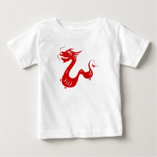 CHINESISCHE ZODIAC-DRAGON-PAPERCUT-ILLUSTRATION BABY T-SHIRT