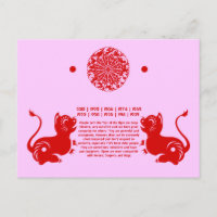 CHINESISCHE ZODIAC PAPERCUT TIGER ILLUSTRIERT