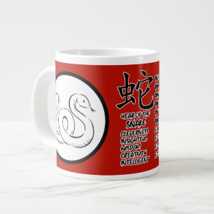Chinesische Zodiac Snake Jumbo-Tasse