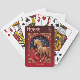 Chinesische Zodiac-Spielkarten - Zeichen des HORSE Spielkarten