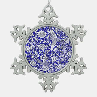 Chinesischer antiker doppelter Phoenix-Entwurf Schneeflocken Zinn-Ornament