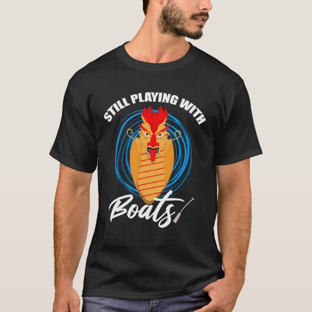 Chinesischer Bootsführerschein für Drachenboottrai T-Shirt (Vorderseite)