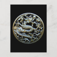 Chinesischer Bronzedrache/orientalische Grüße und