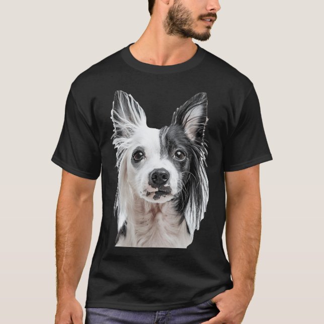 Chinesischer Crested Hund T-Shirt (Vorderseite)