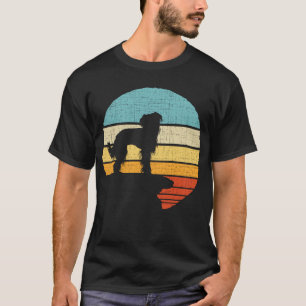 Chinesischer Crested Retro Vintage Hund Besitzer W T-Shirt