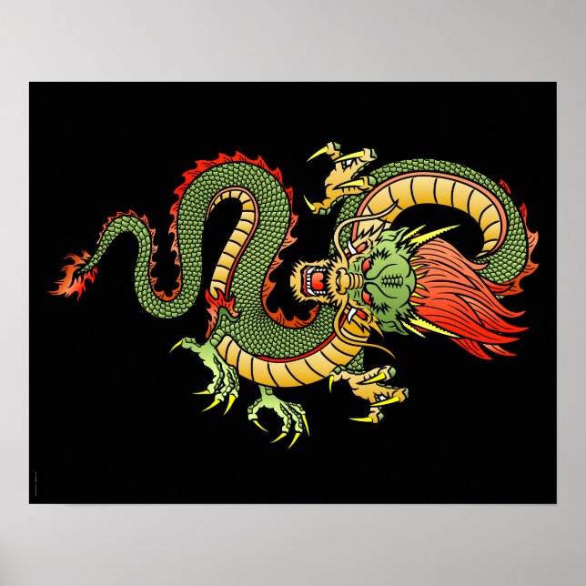 Chinesischer Drache 09 Poster (Vorne)