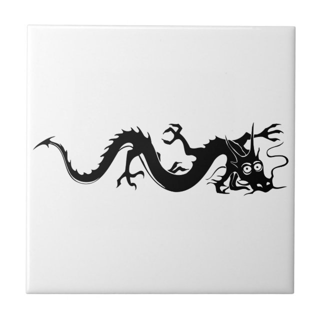 Chinesischer Drache (10) Fliese (Vorderseite)