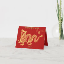 Chinesischer Drache 2024: Gold New Year Dragon