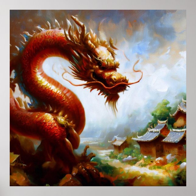 Chinesischer Drache (24) Poster (Vorne)