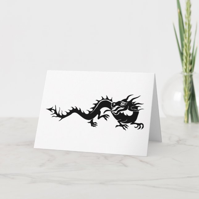 Chinesischer Drache (9) Feiertagskarte (Vorderseite)