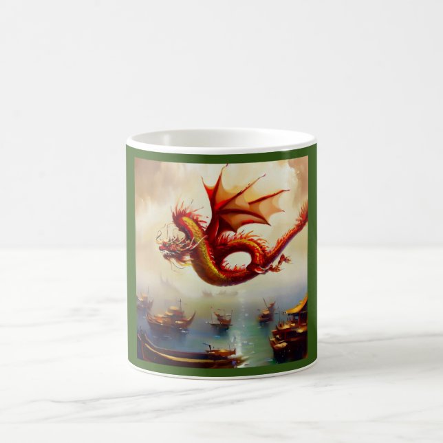 Chinesischer Drache (9) Kaffeetasse (Mittel)