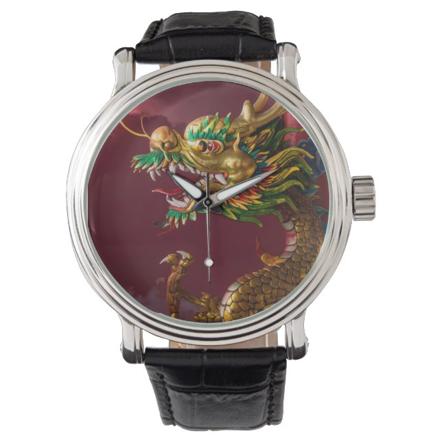 Chinesischer Drache Armbanduhr (Vorderseite)