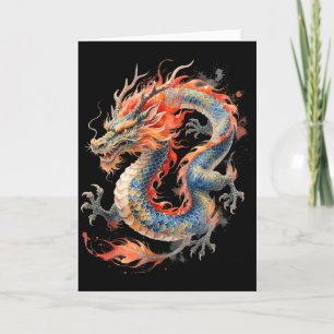 Chinesischer Drache Asiatische Mythologie Zodiak  Karte