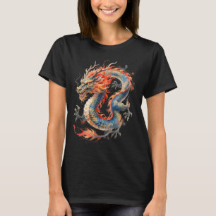 Chinesischer Drache Asiatische Mythologie Zodiak  T-Shirt