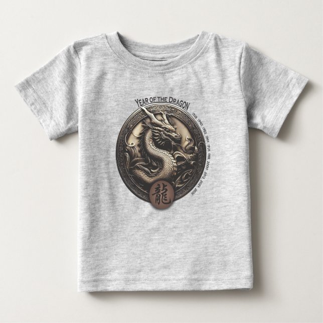 Chinesischer "Drache" Baby T-shirt (Vorderseite)