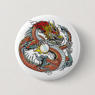 chinesischer Drache Button