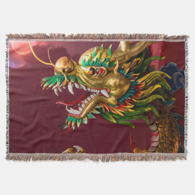 Chinesischer Drache Decke (Vorderseite)