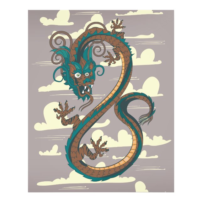 Chinesischer Drache Fotodruck (Vorne)
