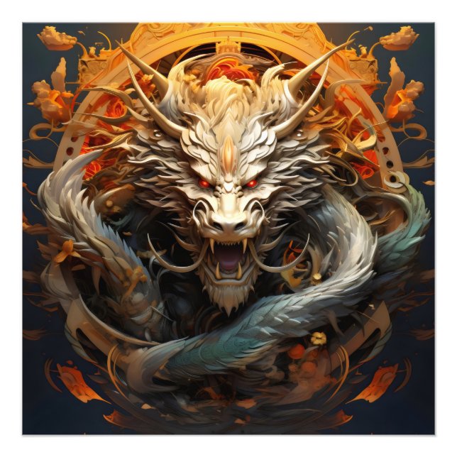 Chinesischer Drache Fotodruck (Vorne)