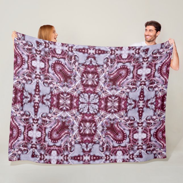 Chinesischer Drache Hologram Mandala Fleecedecke (Beispiel)