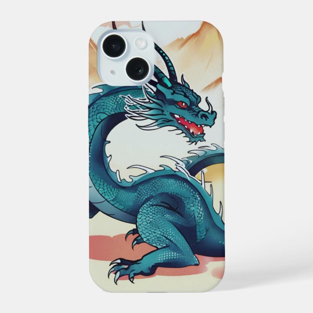 Chinesischer Drache iPhone 15 Hülle (Rückseite)