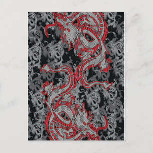 Chinesischer Drache - Jahr des Drachen Feiertagspostkarte