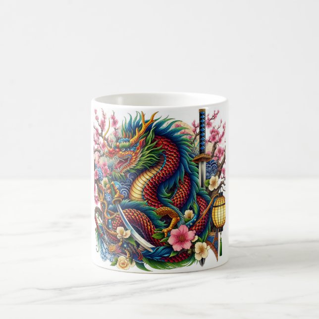 chinesischer Drache Kaffeetasse (Mittel)