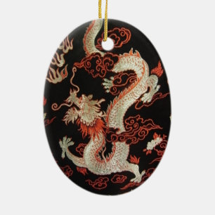 Chinesischer Drache Keramikornament