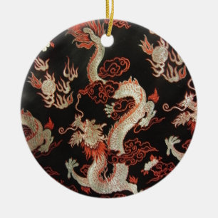 Chinesischer Drache Keramikornament