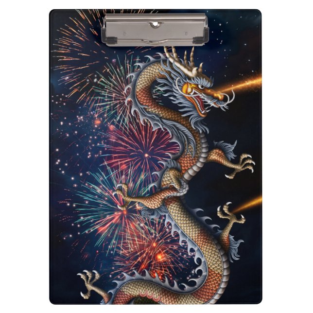 Chinesischer Drache Klemmbrett (Vorderseite)