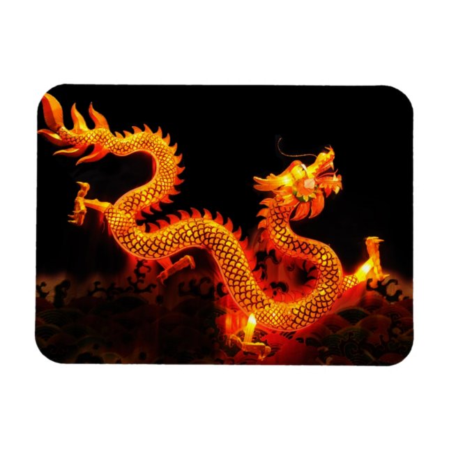 Chinesischer Drache Lantern Magnet (Horizontal)