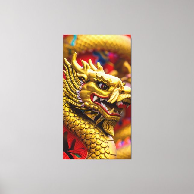 Chinesischer Drache Leinwanddruck (Vorderseite)